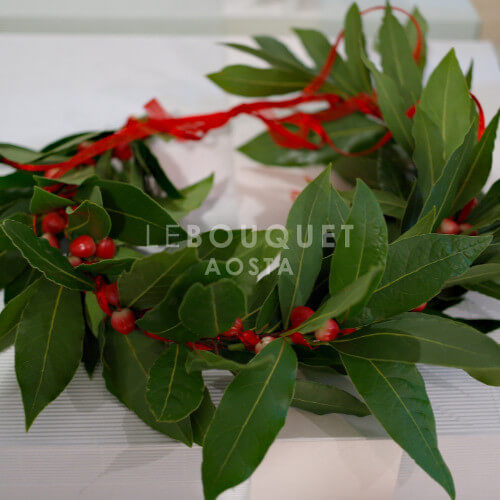 Coroncina per laurea con bacche